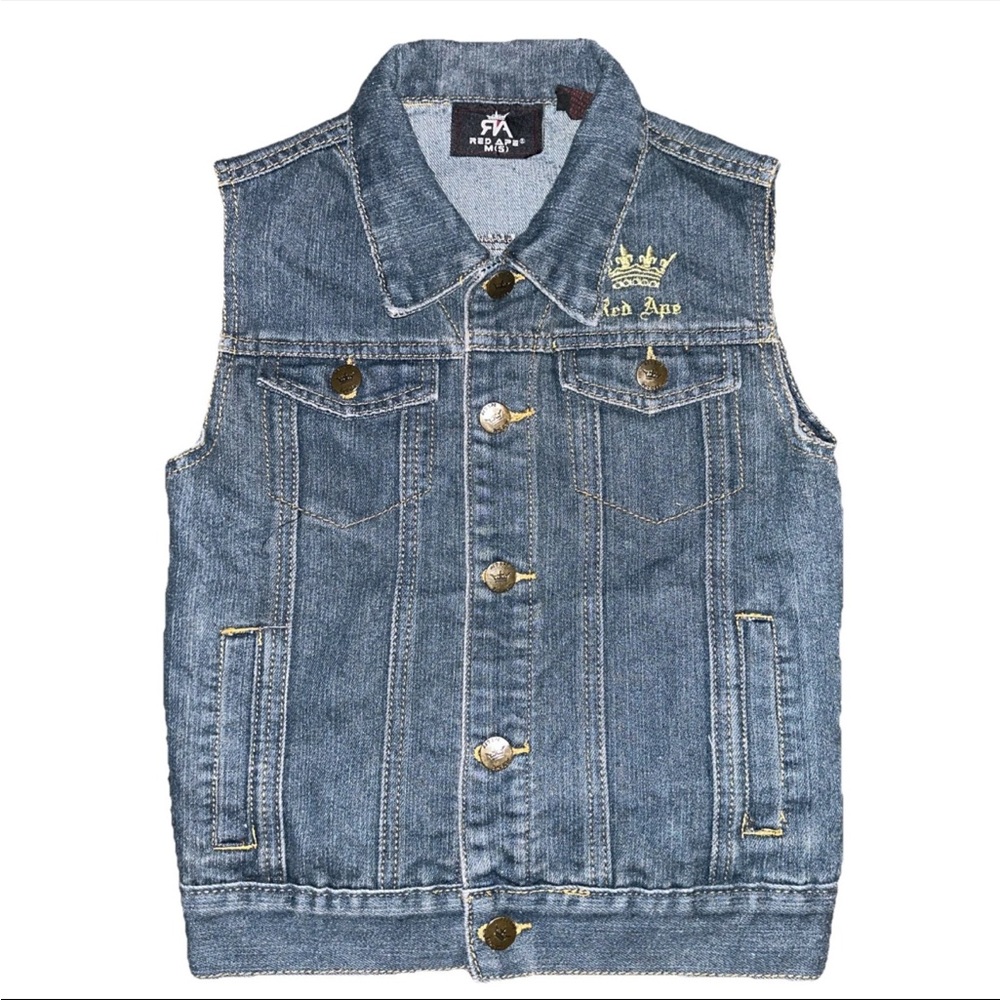 Kids Denim Vest by M*Benz - Blue
